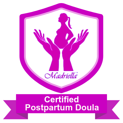 certified postpartum doula badge